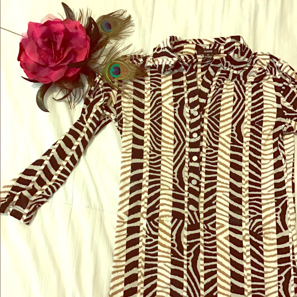 Professional 3/4 sleeve stretchy soft blouse